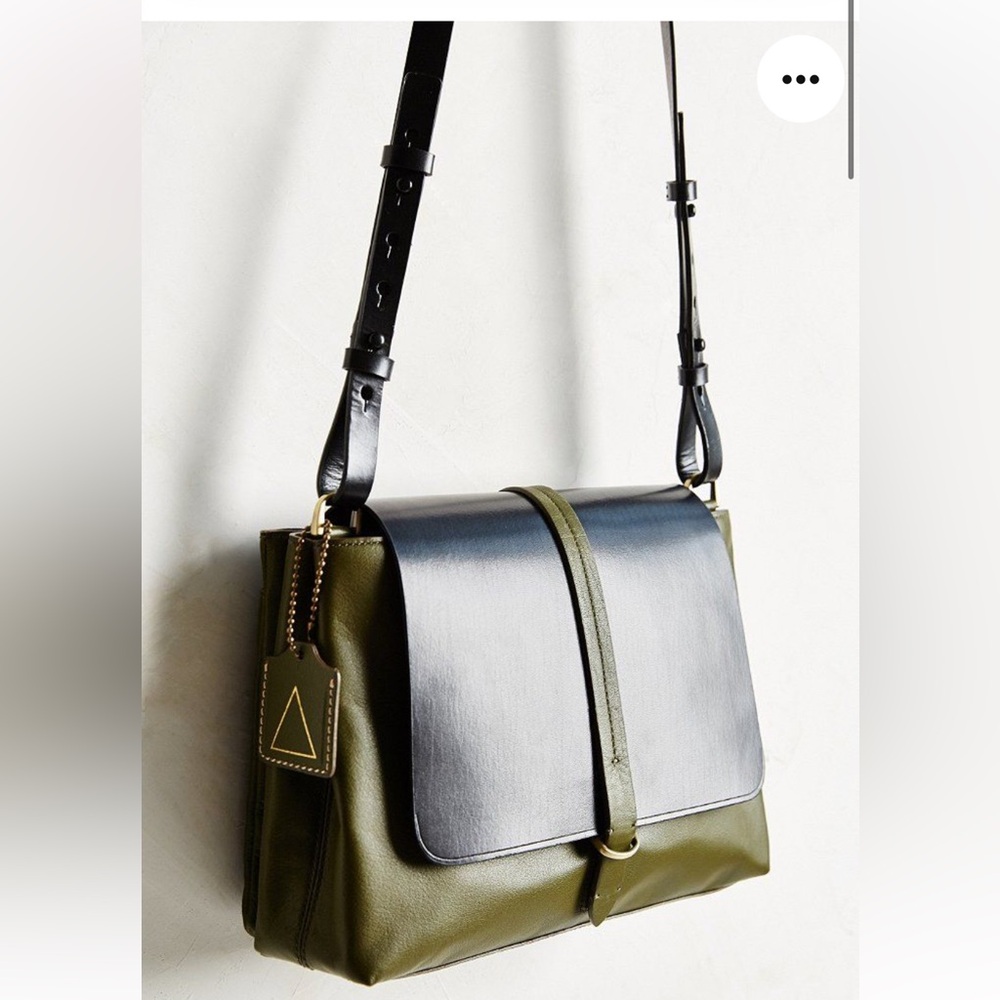 Kelsi Dagger Brooklyn Commuter Messenger Bag | Black and Olive Green